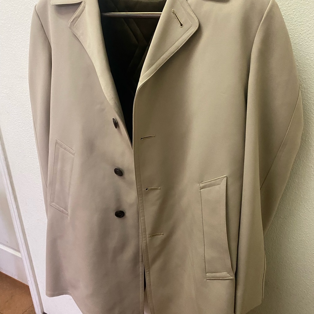 Vintage Crownwear men trench coat excellent condition 38reg removable lining